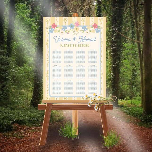 Please be Seeded Flower Seed Packet Design Poster (Creator Uploaded)