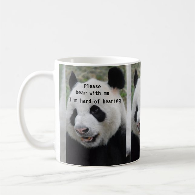 Please bear with me: I'm hard of hearing mug (Left)