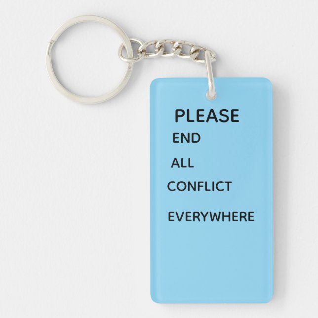 Please Button Key Ring (Front)