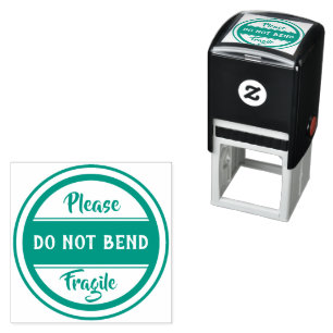 please DO NOT BEND fragile Self-inking Stamp