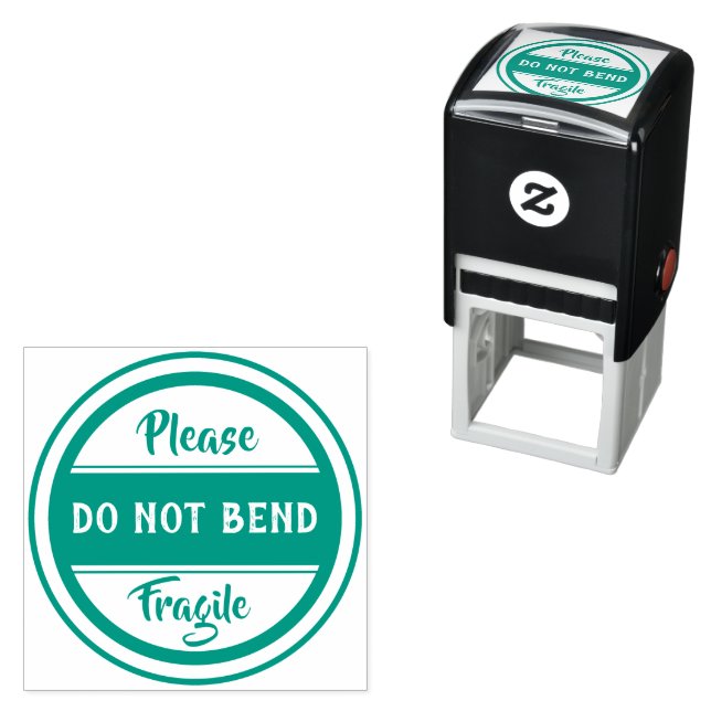 please DO NOT BEND fragile Self-inking Stamp (In Situ)