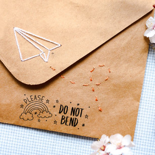 Please Do Not Bend, Packaging  Rubber Stamp