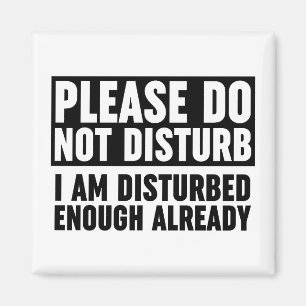 Please Do Not Disturb I Am Disturbed Enough Magnet