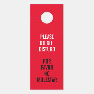 Please do not disturb or clean my room reversible door hanger