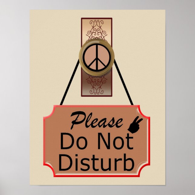 Please Do Not Disturb Poster (Front)