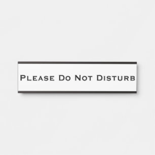 Please Do Not Disturb Removable Plate Door Sign