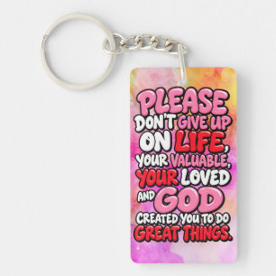 Please don’t give up key ring