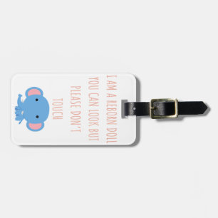 Please Don’t Touch Reborn Doll Car Seat Tag