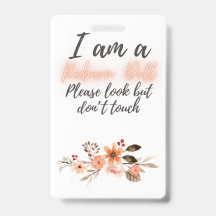 Please Don’t Touch Reborn Doll Car Seat Tag