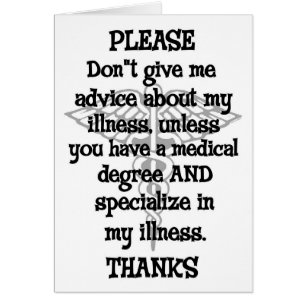 Please Don't Give Advice