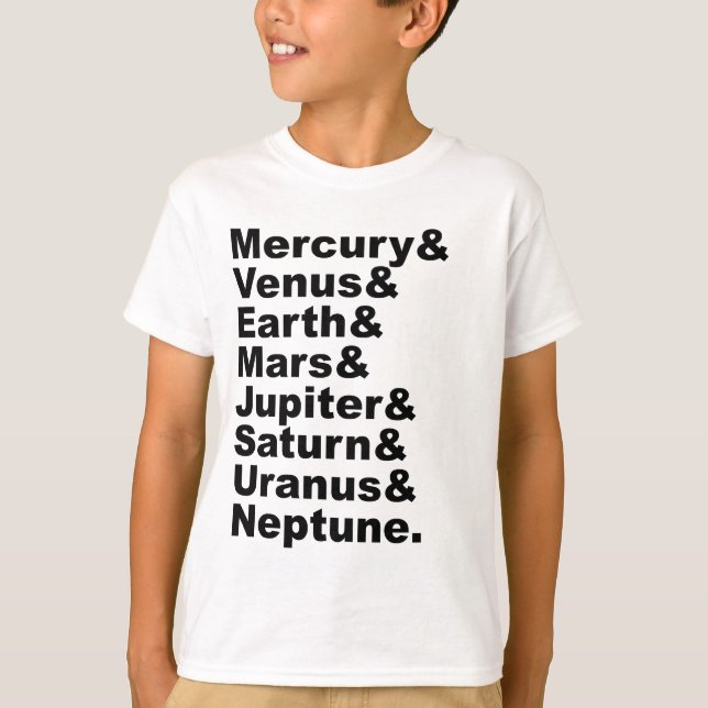 Please Don't Invite Pluto To Our 8 Planet Party T-Shirt (Front)