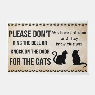 Please Don't Ring The Bell Or Knock On The Door Doormat