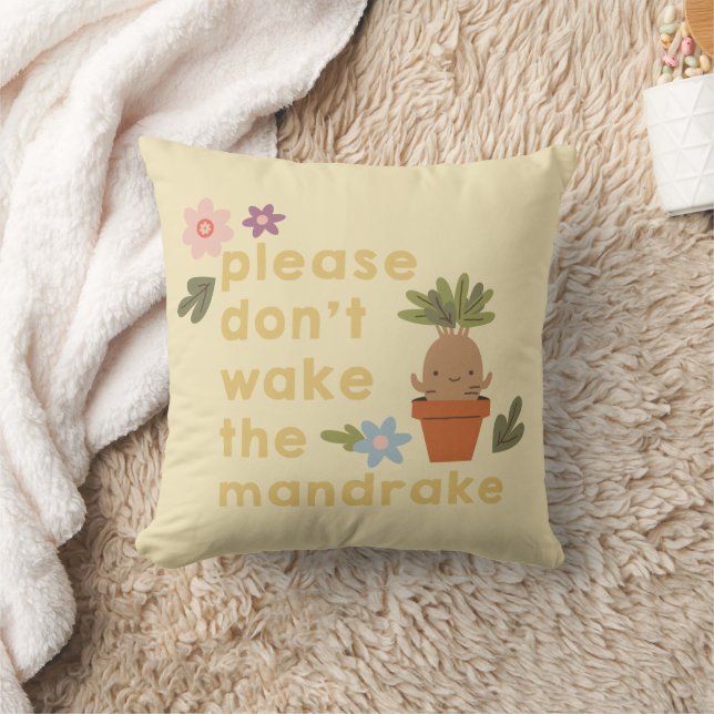 Please Don't Wake The Mandrake Cushion (Blanket)