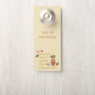 Please Don't Wake The Mandrake Door Hanger