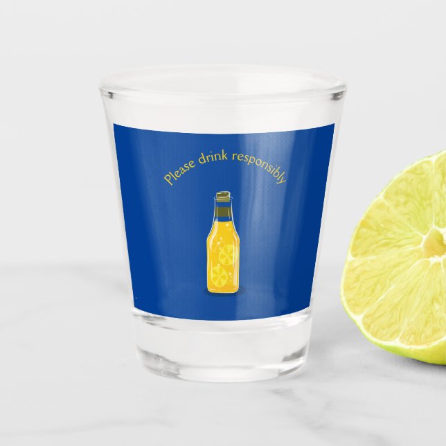 Please Drink Responsibly  Shot Glass (Front)