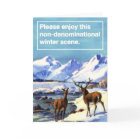 Please Enjoy This Nondenominational Winter Scene.