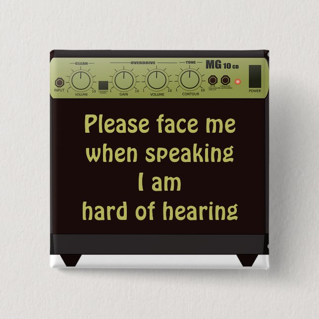 Please Face Me Amp Button (Front)
