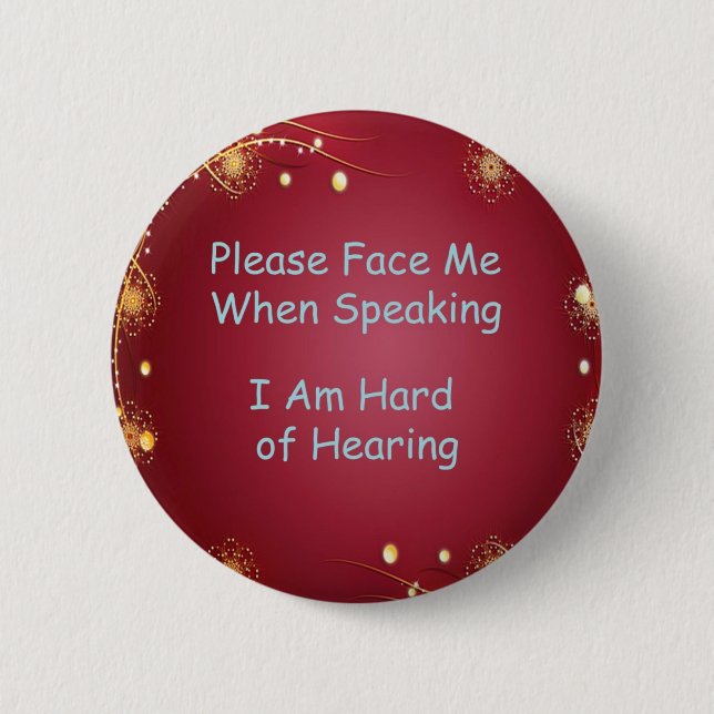 Please Face Me Button (Front)
