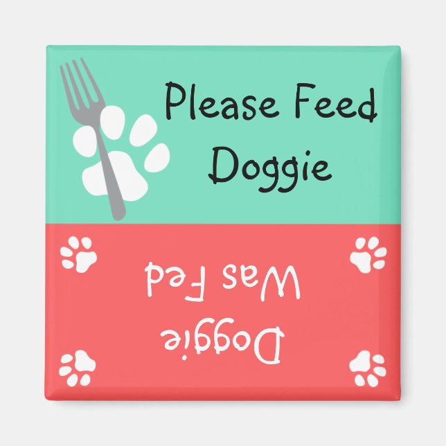 Please Feed Doggie Magnet (Front)