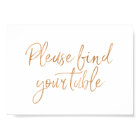 Please Find Your Seat 8x10 Rose Gold Wedding