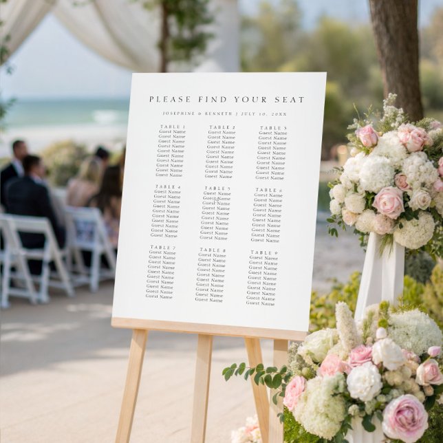 Please Find Your Seat Wedding Seating Chart (Creator Uploaded)