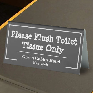 Please flush toilet tissue only