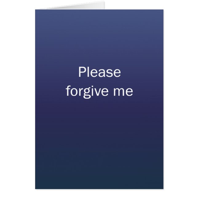 Please Forgive Me (Front)