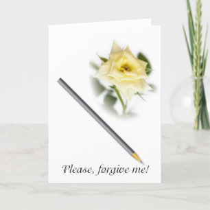 Please, forgive me card