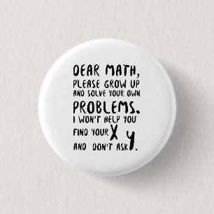 Please Grow Up And Solve Pi Day Math Gif 3 Cm Round Badge
