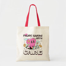 Please Handle With Care Retro Heart Design 