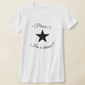 Please I'm A Star Coquette Slogan Baby Tee Top