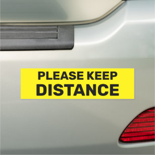 Please Keep Distance Car Magnet