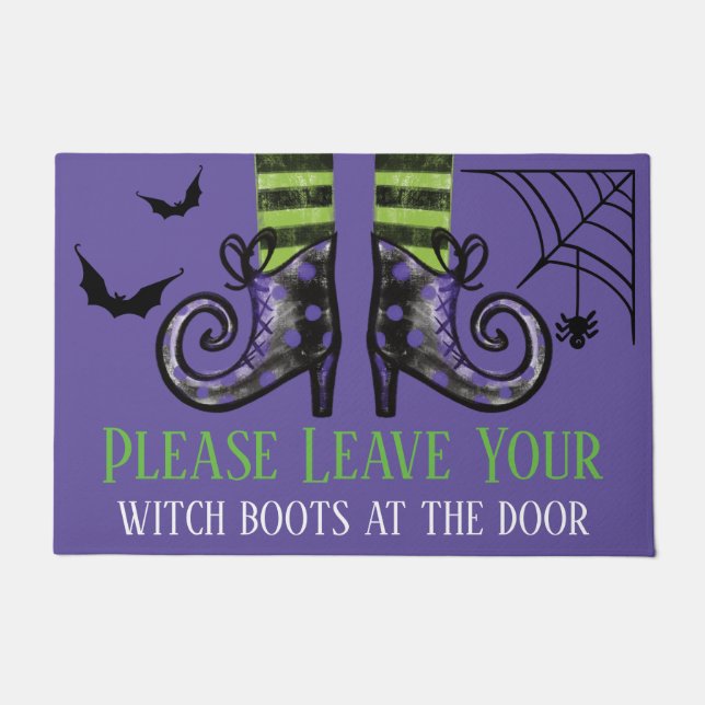 Please Leave Your Witch Boots At The Door Doormat (Front)