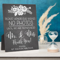 Please No Cell Phone Photos Wedding Ceremony Sign