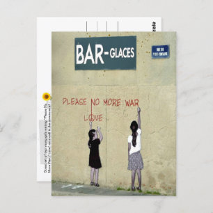Please No More War / Love, Normandy, France - Postcard