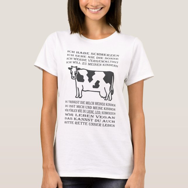 PLEASE OF COW - 01w T-Shirt (Front)