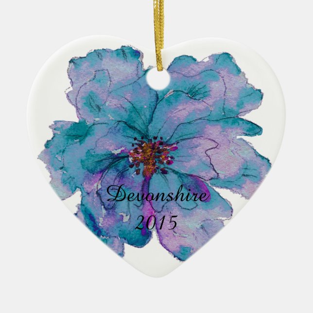 Please Paint Me Gracie Grand  Christmas Ceramic Tree Decoration (Front)