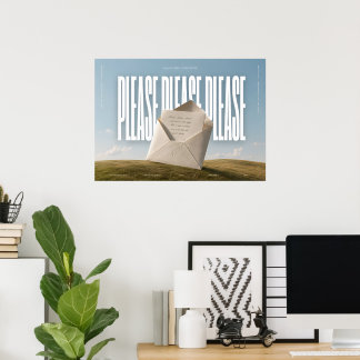 PLEASE PLEASE PLEASE - SC Quote Wall Art Posters