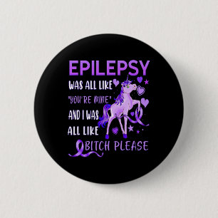 Please Purple Ribbon S Epilepsy Awareness 6 Cm Round Badge