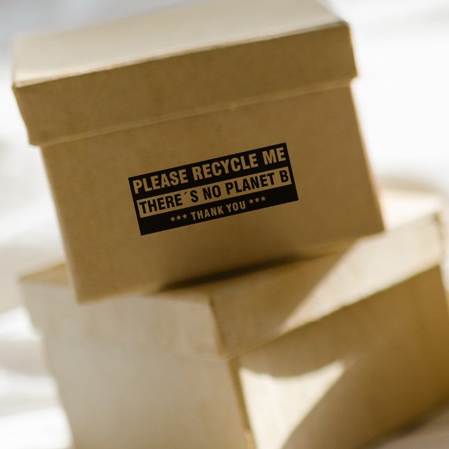 Please Recycle Me, There´s No Planet B, Thank You, Rubber Stamp (Creator Uploaded)