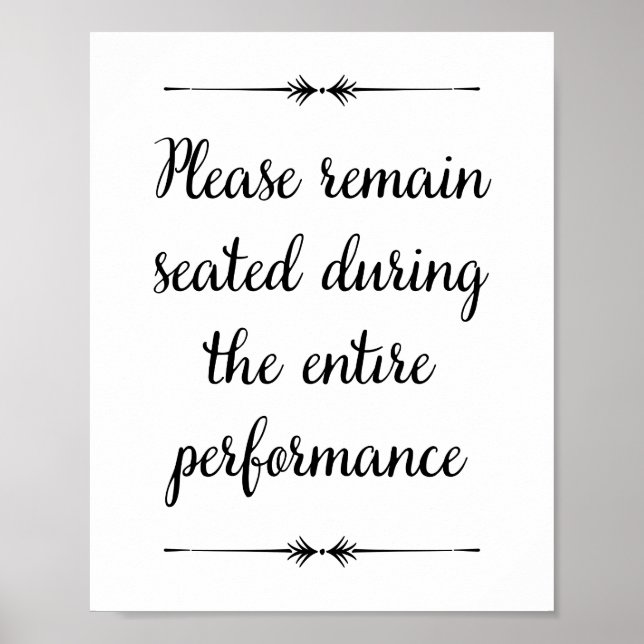Please Remain Seated Bathroom Print (Front)