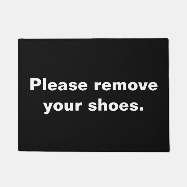 PLEASE REMOVE YOUR SHOES DOORMAT (Front)