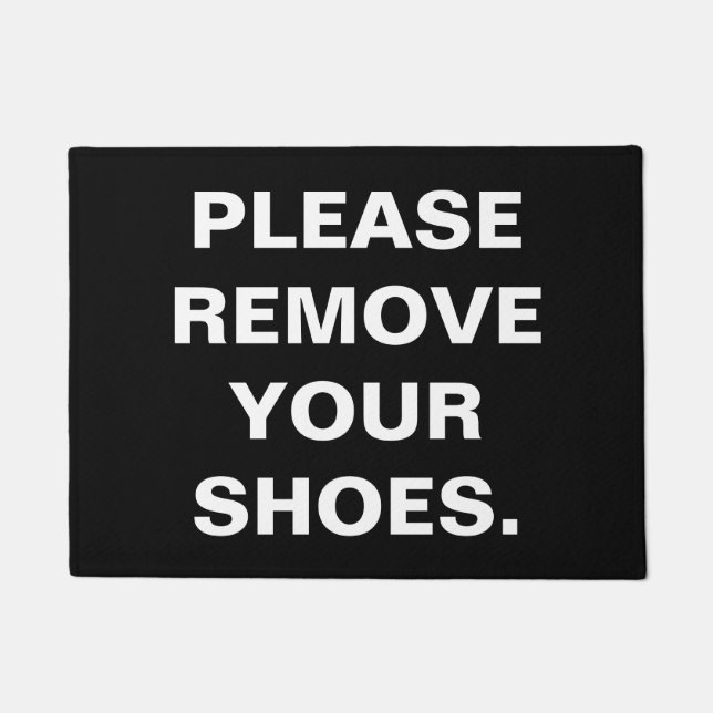 PLEASE REMOVE YOUR SHOES DOORMAT (Front)