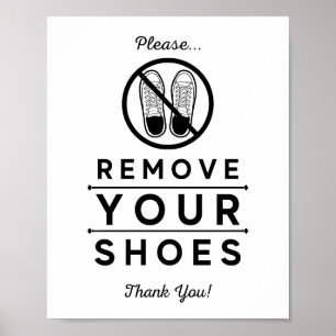 Please Remove Your Shoes Poster