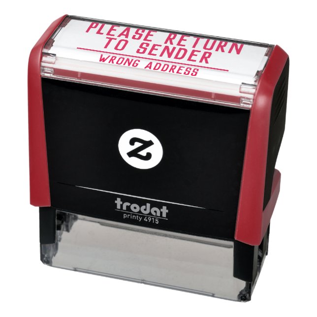 "Please Return to Sender" "Wrong Address" Self-inking Stamp (Product)