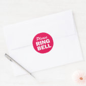 Please Ring Bell sign Classic Round Sticker (Envelope)