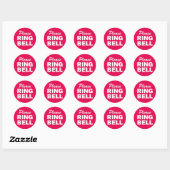 Please Ring Bell sign Classic Round Sticker (Sheet)
