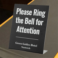 Please Ring the Bell for Attention Hotel