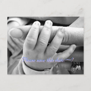 Please save this date:~!, Please save this ... Announcement Postcard