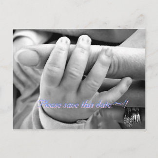 Please save this date:~!, Please save this ... Announcement Postcard